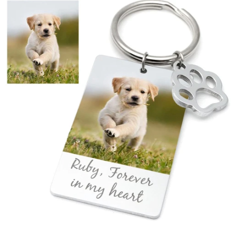 Pet Memorial Keychain, Personalized Keychain, Memorial Gifts, Custom P -  PersonalFury